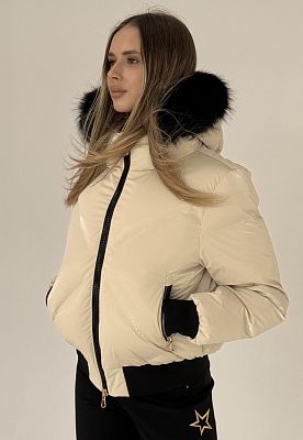 Превью  Куртка горнолыжная HIGH SOCIETY Victoria Nebula Cream